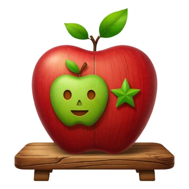 cozy home placed on a Texas-shaped base, apple emoji style, no text sticker