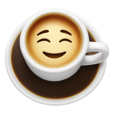 Espresso shot in an espresso cup sticker