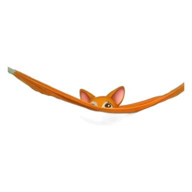 petit renard dans un hamac sticker