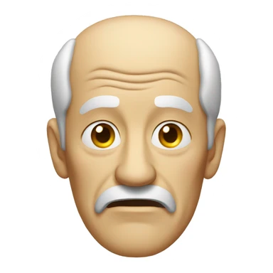 an old man who melts sticker