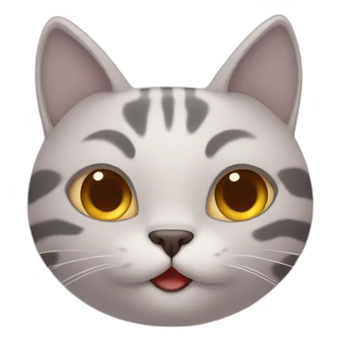 Cat fall in love sticker