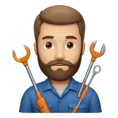 locksmith bearded sticker