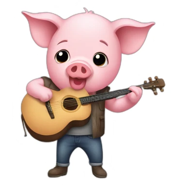 pig_making_music sticker