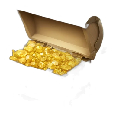 chest full of gold and precious stones sticker