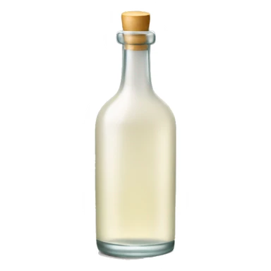 Long cylindrical tequila blanco bottle sticker