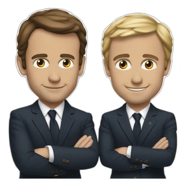 Macron et me Tistes sticker