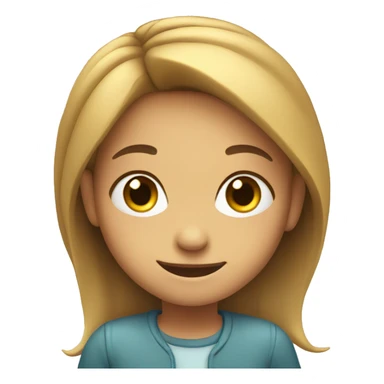 smiling girl looking at viewer sticker