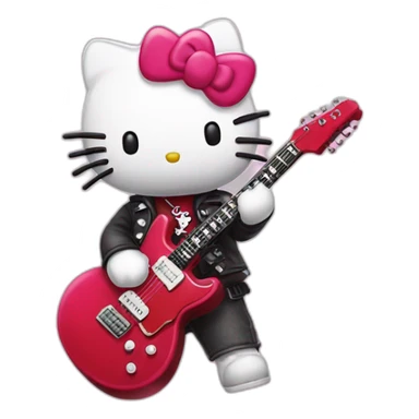 Hello kitty rockstar sticker