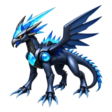 Punk’ish Edgy Futuristic Badass Dark Gothic Zekrom-Dialga-Aurorus-Amaura-Hybrid-Creature sticker
