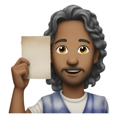 Watercolor painting sticker