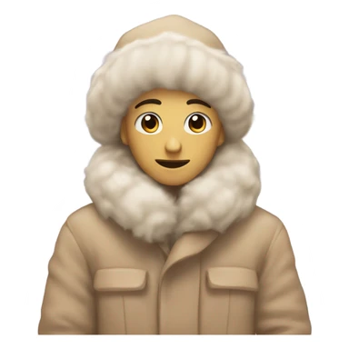 Biege aesthetic winter theme sticker