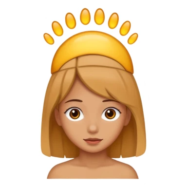 a foot placed on a girl's head sticker