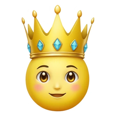 Lemon with a crown sticker
