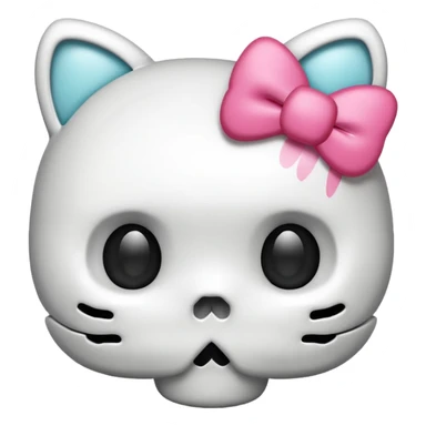  ￼￼ hello Kitty ￼￼skull sticker