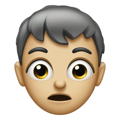 Crying garlic with eyelashes  sticker