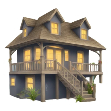 House in beach sticker