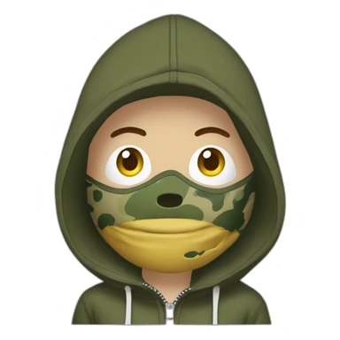 Bape zip-hoodie sticker