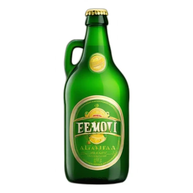 Cerveza alhambra 1925 botella completamente verde sticker