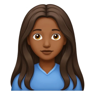 with long hair and darker sticker