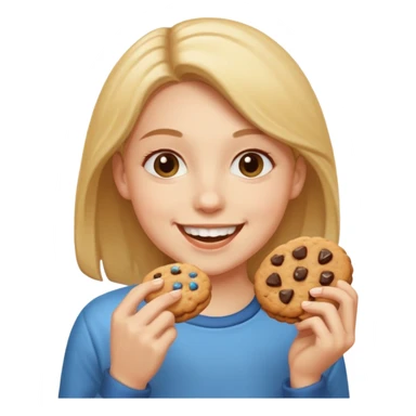 Chewing  cookies sticker