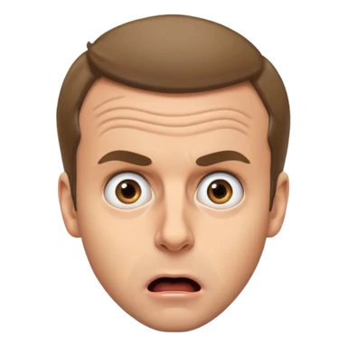 Macron choqué sticker