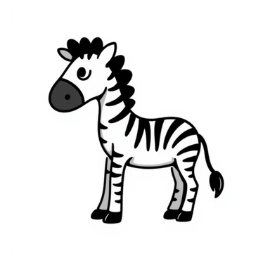 Zebra sticker