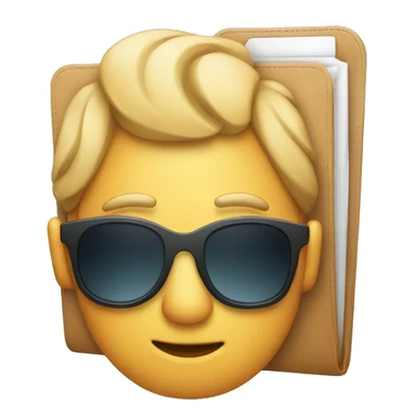 mac folder with sunglasses sticker