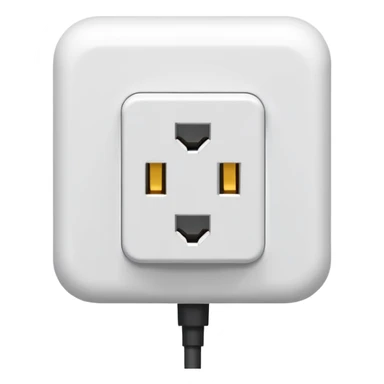 plug atached in an outlet sticker