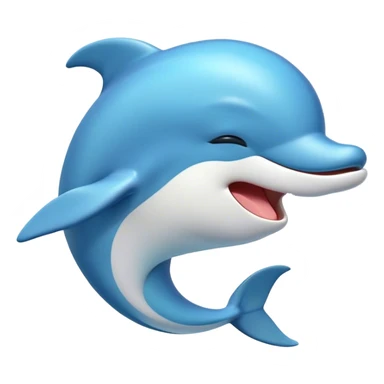 Cinematic Cute Yawning Dolphin Portrait Emoji, Head tilted slightly with a dramatic, wide-open yawn, showcasing a sleek, streamlined body with softly curved contours and drowsy, half-closed eyes, Simplified yet irresistibly adorable features, highly detailed, glowing with a soft, cozy oceanic glow, high shine, relaxed yet expressive, stylized with a dash of whimsical aquatic charm, soft glowing outline, capturing the essence of a drowsy yet affectionate dolphin that appears ready to stretch out and yawn its way out of the screen! sticker