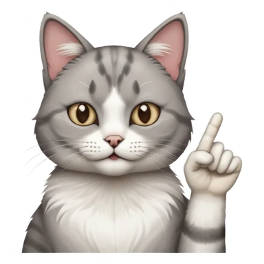 Kedi 🖕🏻 gösteriyor sticker
