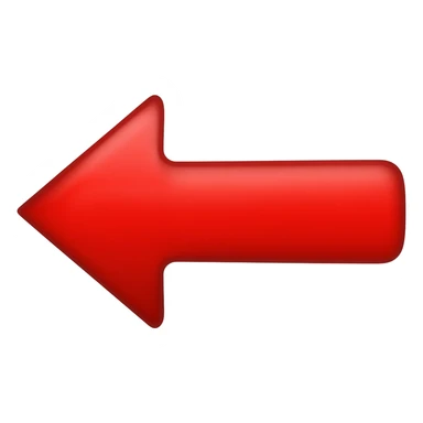 seta  esquerda vermelha sticker