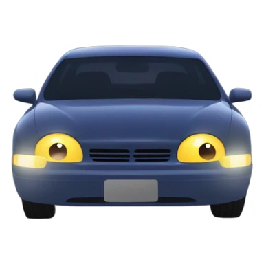 car driving at night  sticker