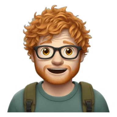 Surprised ed Sheeran sticker