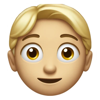 Emoji face with a soft, gentle smile expressing sadness and understanding; soulful eyes slightly lowered to convey empathy and inner depth sticker