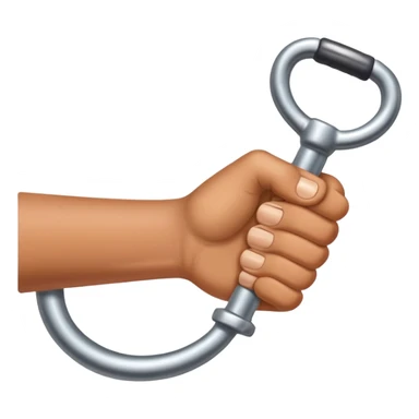 hand gripping a handle sticker