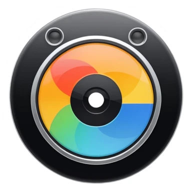 mac os icon physical film 60s recording colors sticker