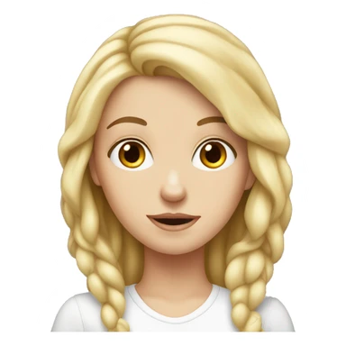 white girl looking for somethng sticker