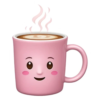 pink coffee sticker