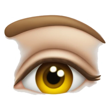 Girl heart in the eye sticker