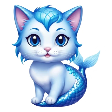 Cute Mermaid cat sticker