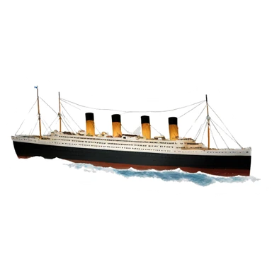 Titanic white star line sticker