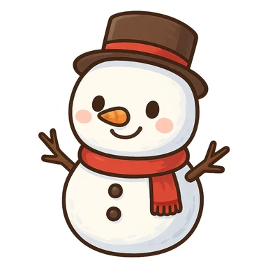 snowman remove background sticker