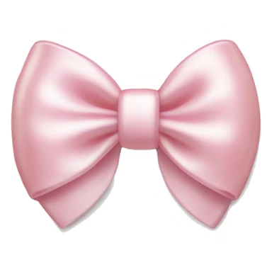 light pink bow ombro with a pearl charm sticker