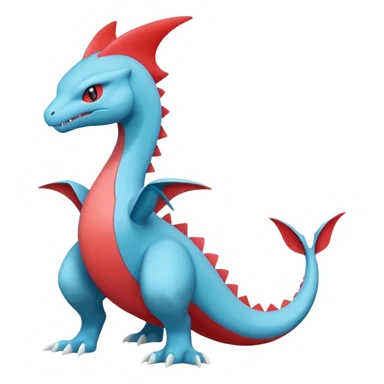 Inteleon-Amaura-Salamence-Pokémon-fusion (full body) sticker