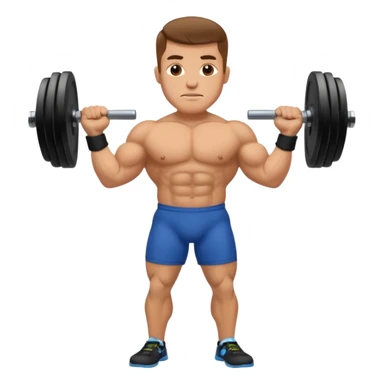 Strongman with Weights sticker