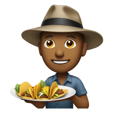 ￼Fedora guy with tacos sticker