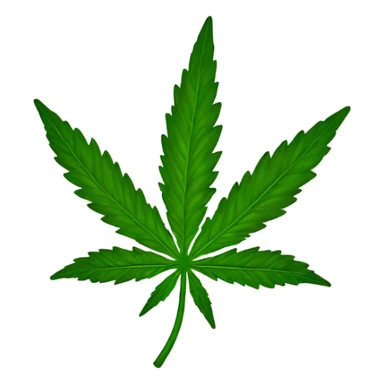 A realistic marijuana joint rolled sticker