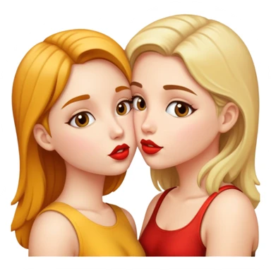 Ногие девушки целуются sticker