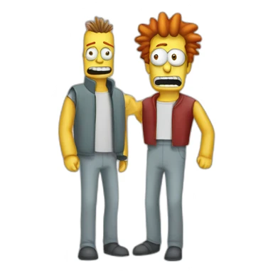 Bender and fry sticker