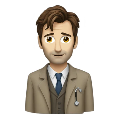 Doctor WHO David Tennant sticker